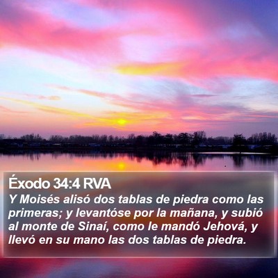 Éxodo 34:4 RVA Bible Verse Image