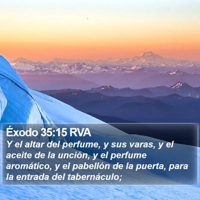 Éxodo 35:15 RVA Bible Verse Image