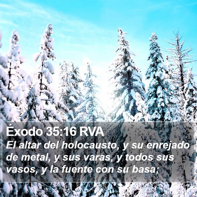 Éxodo 35:16 RVA Bible Verse Image