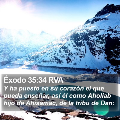 Éxodo 35:34 RVA Bible Verse Image