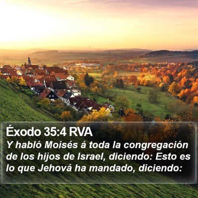 Éxodo 35:4 RVA Bible Verse Image