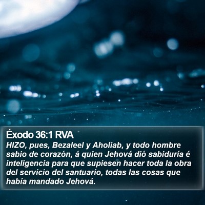 Éxodo 36:1 RVA Bible Verse Image