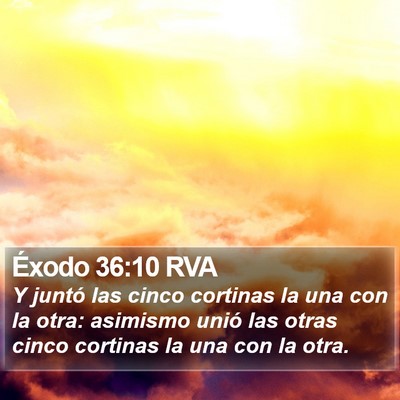 Éxodo 36:10 RVA Bible Verse Image