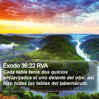 Éxodo 36:22 RVA Bible Verse Image