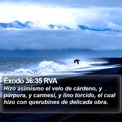 Éxodo 36:35 RVA Bible Verse Image