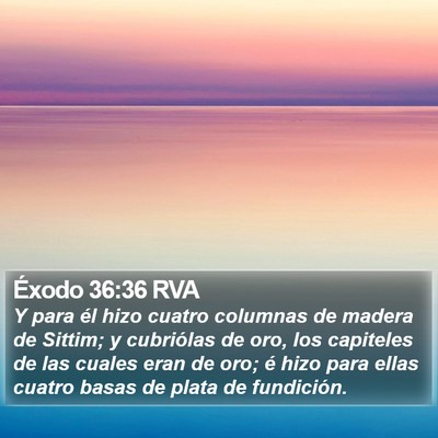 Éxodo 36:36 RVA Bible Verse Image