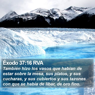 Éxodo 37:16 RVA Bible Verse Image