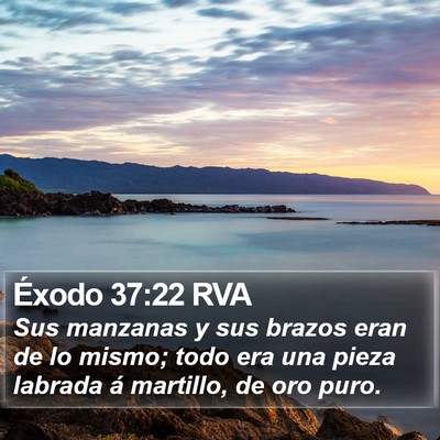 Éxodo 37:22 RVA Bible Verse Image