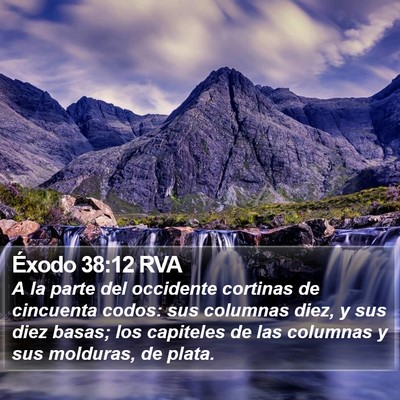 Éxodo 38:12 RVA Bible Verse Image