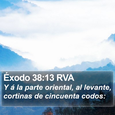 Éxodo 38:13 RVA Bible Verse Image