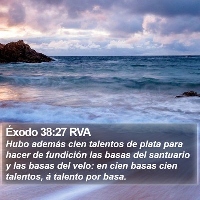 Éxodo 38:27 RVA Bible Verse Image
