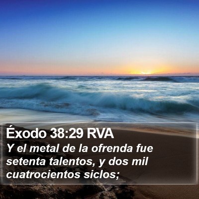 Éxodo 38:29 RVA Bible Verse Image