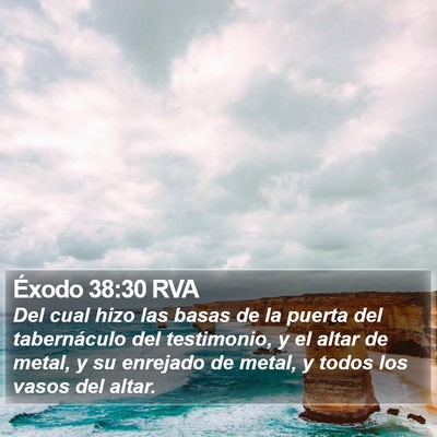 Éxodo 38:30 RVA Bible Verse Image