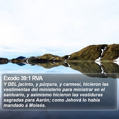 Éxodo 39:1 RVA Bible Verse Image