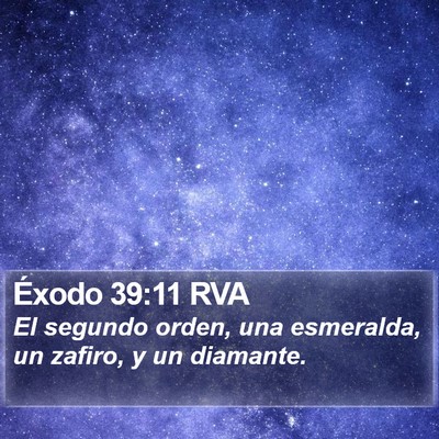 Éxodo 39:11 RVA Bible Verse Image