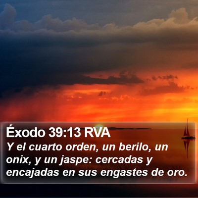 Éxodo 39:13 RVA Bible Verse Image