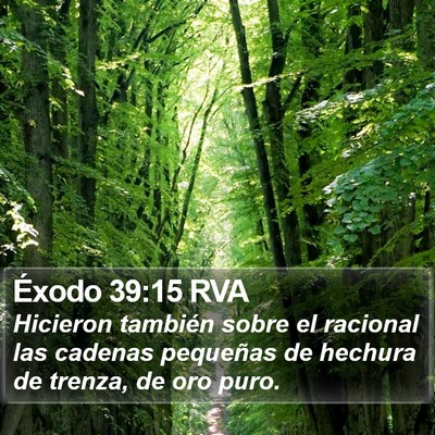 Éxodo 39:15 RVA Bible Verse Image