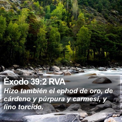 Éxodo 39:2 RVA Bible Verse Image
