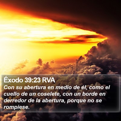 Éxodo 39:23 RVA Bible Verse Image