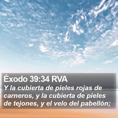 Éxodo 39:34 RVA Bible Verse Image