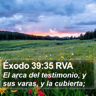 Éxodo 39:35 RVA Bible Verse Image