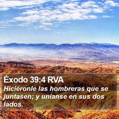 Éxodo 39:4 RVA Bible Verse Image