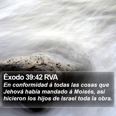 Éxodo 39:42 RVA Bible Verse Image