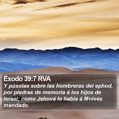 Éxodo 39:7 RVA Bible Verse Image