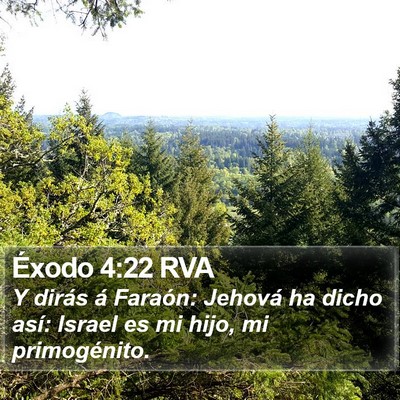 Éxodo 4:22 RVA Bible Verse Image