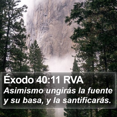 Éxodo 40:11 RVA Bible Verse Image