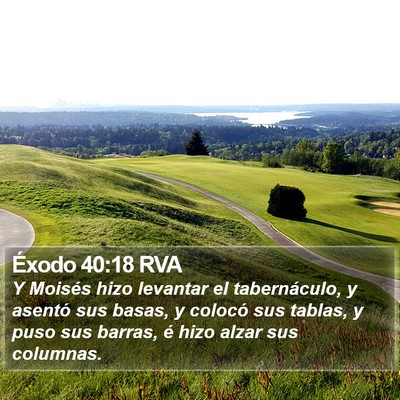 Éxodo 40:18 RVA Bible Verse Image