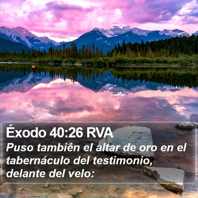 Éxodo 40:26 RVA Bible Verse Image