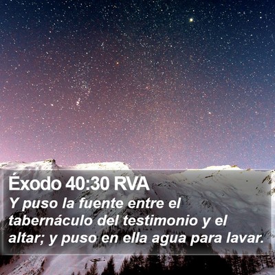 Éxodo 40:30 RVA Bible Verse Image