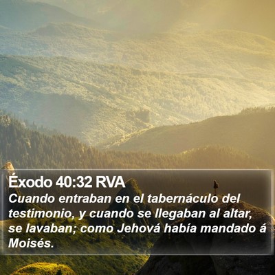 Éxodo 40:32 RVA Bible Verse Image