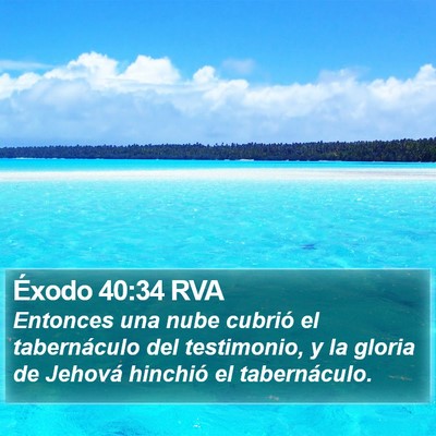 Éxodo 40:34 RVA Bible Verse Image
