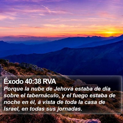 Éxodo 40:38 RVA Bible Verse Image