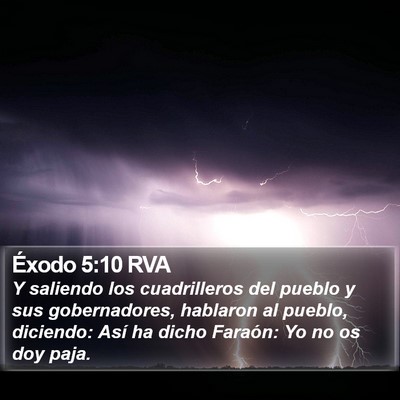 Éxodo 5:10 RVA Bible Verse Image