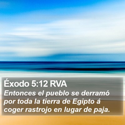 Éxodo 5:12 RVA Bible Verse Image