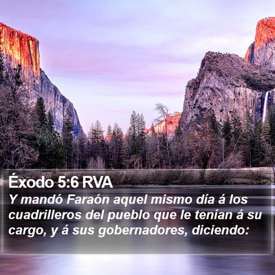 Éxodo 5:6 RVA Bible Verse Image