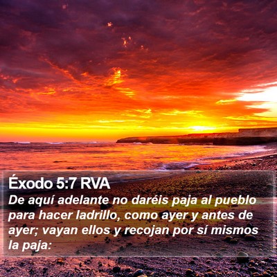 Éxodo 5:7 RVA Bible Verse Image