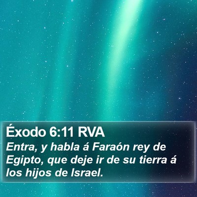 Éxodo 6:11 RVA Bible Verse Image