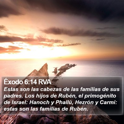 Éxodo 6:14 RVA Bible Verse Image
