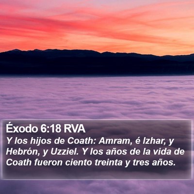 Éxodo 6:18 RVA Bible Verse Image