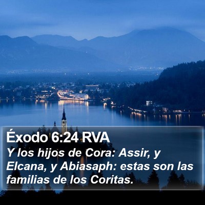 Éxodo 6:24 RVA Bible Verse Image