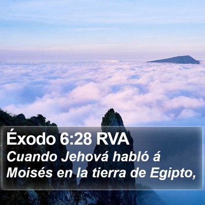 Éxodo 6:28 RVA Bible Verse Image