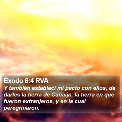 Éxodo 6:4 RVA Bible Verse Image