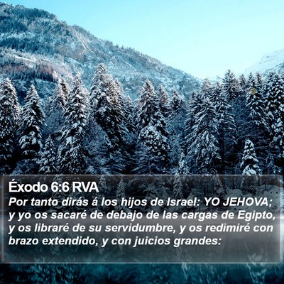 Éxodo 6:6 RVA Bible Verse Image