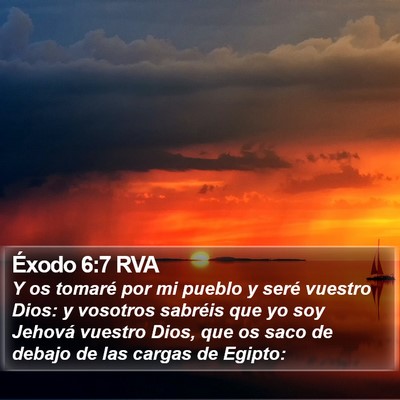 Éxodo 6:7 RVA Bible Verse Image