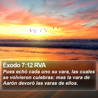 Éxodo 7:12 RVA Bible Verse Image