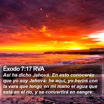 Éxodo 7:17 RVA Bible Verse Image